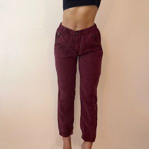 American eagle burgundy cargo pants